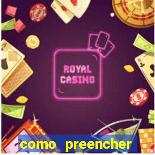 como preencher recibo de pagamento